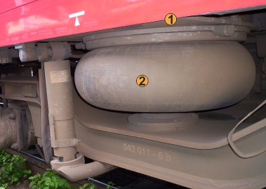 vzduchové vypružení podvozek MSV Studénka typ 8-833
